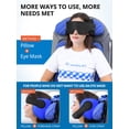 thumbnail image 2 of Almohada de viaje SARISUN con antifaz para dormir para aviones, 2 of 7