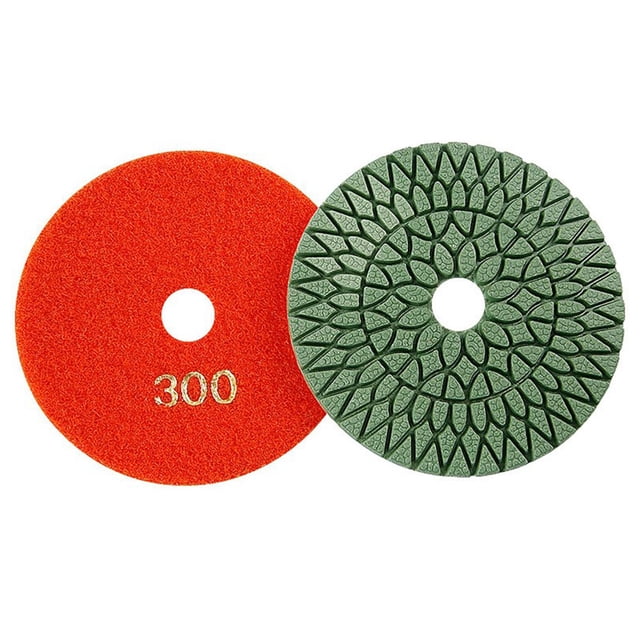 4" 100mm Diamond Wet Polishing Pad Granite Marble Concrete Stone Grinding Tool 300#