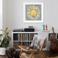 thumbnail image 4 of Art.com Mandala Delight IV Yellow Grey Art Print by Danhui Nai, White Frame Wall Art, 38" x 38", 4 of 5
