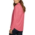 thumbnail image 2 of Eddie Bauer Women's Moisture Wicking UPF 50+ Departure Top Bottom Down Shirt (Red, XXL), 2 of 7