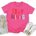 thumbnail image 5 of Gubotare Girls Summer Blouses Baby Girls Basic T-Shirt Short Sleeve Crewneck Tee 1T-2T,Hot Pink, 5 of 6