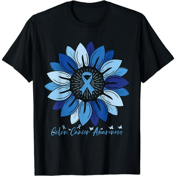 Sunflower Colon Cancer Awareness Month T-Shirt