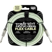 Ernie Ball 10ft Flex Instrument Cables Glow in the Dark PO6436