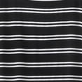 thumbnail image 3 of Women's Striped Two Piece Set, Short Sleeve Top and Shorts Outfit, Black and White Stripe Loungewear Set, Summer Matching Outfit, Casual Pajama Set for Women​-Dark Gray, 3 of 4