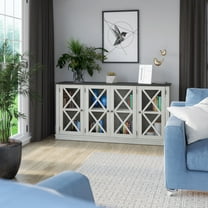 Twinstar Farmhouse TV Stand for TVs up to 70"/Sideboard, Fairfax Oak