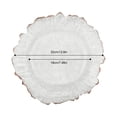 thumbnail image 2 of Clear Charger Plates, 25 Pieces of Plates Flower Shape Gold Table Charger Plates, Dinner Charger Plates PS, 2 of 23
