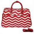 thumbnail image 1 of 21 in. ZigZag Carry-On Shoulder Tote Duffel Bag, Red Cream, 1 of 1