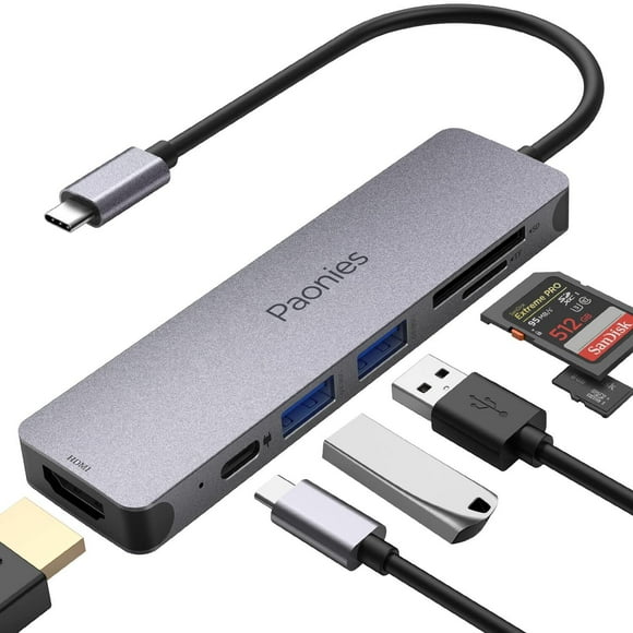 Mistaha USB C Hub 7-IN-1 USB HUb Type C Hub with 100W PD Power Delivery,