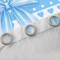 thumbnail image 4 of Manfei Light Blue Bow Black Out Curtains for Boys Girls, Princess Polka Dot Curtains Pack of 2 (42x63 Each), 4 of 6