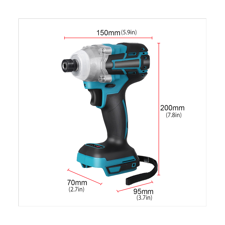 Brushless Electric Battery Drill Cordless Impact Wrench