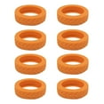 thumbnail image 1 of 8 Pcs Housse Universelle pour Roues de Valise, Résistante à l'Usure, Housse pour Chariots, Housse pour Roulettes, Boîte à Bagages, Manchon Protecteur en Silicone pour Roulettes, Orange, 1 of 6