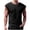 Black, variant on WWV Men Gym Tank Tops Sleeveless Crewneck Solid Color Blouse Summer Comfortable Loose Fit Vacation Travel Tops Army Green L