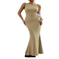 thumbnail image 1 of Femmes Tricot Longue Robe Sans Manches Débardeur Robe de Cocktail, 1 of 9