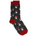 thumbnail image 4 of Men's Christmas Socks Santa Claus & Christmas Trees Socks Size 10-13 (2-Pairs), 4 of 5
