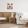 thumbnail image 2 of Stupell Industries Cow and Pink Wild Flowers Wall Plaque Art design by Sara Culpepper, 14 x 11, 2 of 7