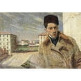 thumbnail image 3 of Boccioni, Umberto 18x14 Black Modern Framed Museum Art Print Titled - Self-Portrait, 3 of 5