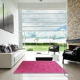 thumbnail image 7 of Ahgly Company Machine Washable Indoor Round Transitional Neon Pink Area Rugs, 5' Round, 7 of 7