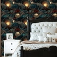 thumbnail image 6 of Boho Peel and Stick Wallpaper Magical Sun Moon Star Radiant Sky Design 23.6in x 9.8ft Self Adhesive Removable Wall Paper Renter Friendly Vinyl Wall Covering for Kids Room Bedroom Nursery Cabinet, 6 of 8