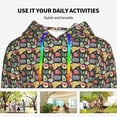 thumbnail image 4 of Haiem Doodle Food for Men's Fashion Hoodies & Sweatshirts with Kangaroo Pocket,Hooded Sweatshirt with Eye-catching Drawstrings-XX-Large, 4 of 7