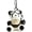 Milk Coffee Sweater, variant on Cute Pilot Panda Bear Keychain Plush Animal Pendant Bag Charm Keyring 3.93x4.33inch Brown Love