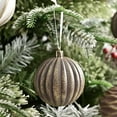 thumbnail image 6 of HCBY 16Pcs Vintage Christmas Ornaments for Tree Decorations - Rustic Christmas Ball Ornaments Black Gold for Indoor Holiday Xmas Decor Gift idea(multicolour,3.14"), 6 of 8