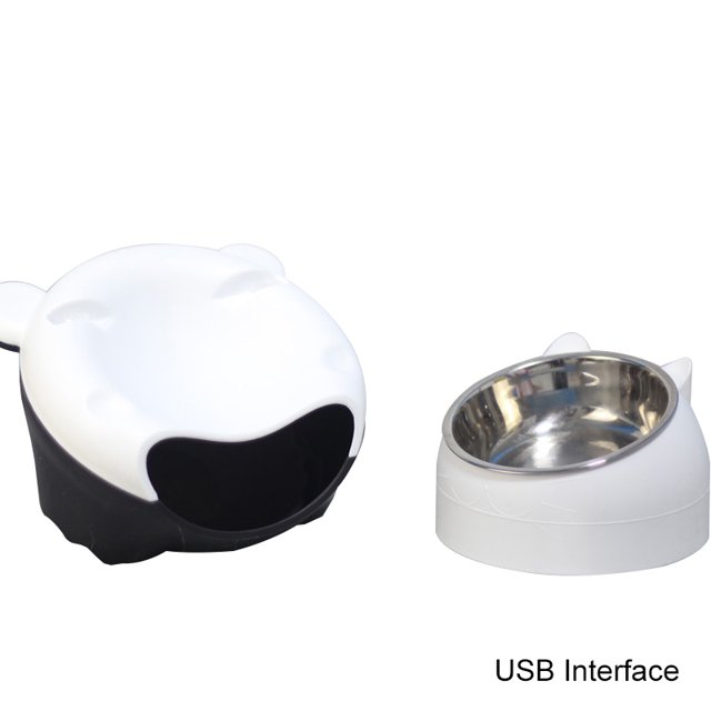 Automatic Cat Fountain LED Filtering Silent Pet Drinking Dispenser Cat Food Bowl