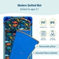 thumbnail image 3 of Wildkin Quilted Nap Mat with Elastic Corner Straps for Boys and Girls (Jurassic Dinosaurs), 3 of 8