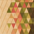 thumbnail image 1 of Ahgly Company Indoor Square Patterned Yellow Orange Area Rugs, 5' Square, 1 of 6
