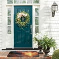 thumbnail image 3 of ONETECH Sunset and Beach Square Floor Mat Indoor Outdoor Burlap Felt Front Door Mat 19.68*47.24 in, 3 of 6