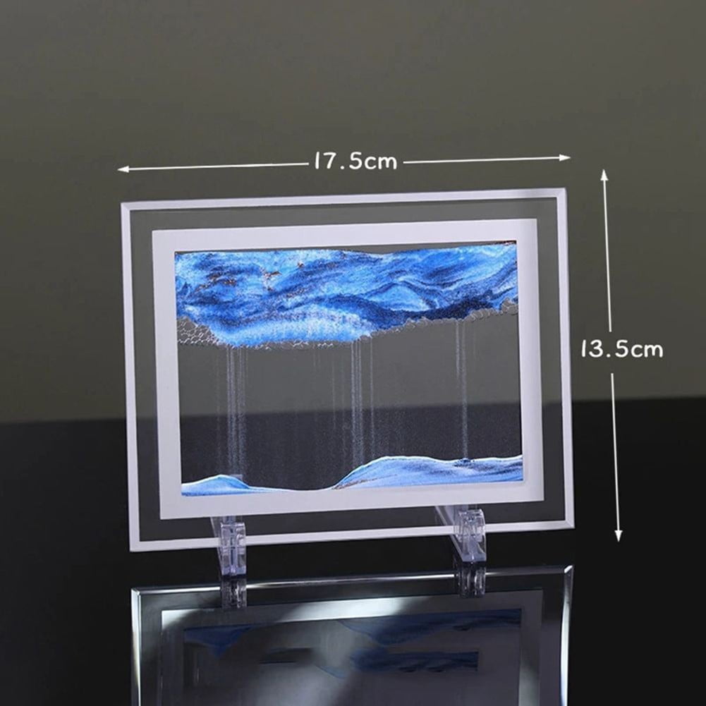 Gesuoke Dynamic 3D Moving Sand Art: Relaxing Quicksand Picture for Home & Office Decor!