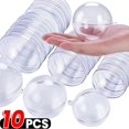 thumbnail image 2 of Venta al por mayor de bolas de plástico transparentes para manualidades, adornos decorativos colgantes, caja de bolas abierta para árbol de Navidad, regalos para fiestas de bodas, 2 of 5