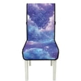 thumbnail image 7 of TSOVTHRID Starry Night Cloud Print Quilted Dining Chair Cushion Cover, Universal Cozy Chair Seat Covers Protector with Elastic Band, Anti-Slip Seat Slipcovers, Set of 1, 7 of 7