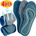 thumbnail image 2 of Plantillas ortopédicas de espuma viscoelástica para zapatos, 4 piezas, desodorización antibacteriana, absorción del sudor, almohadillas deportivas para correr, 2 of 4