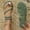 Green, variant on Women's Braided Strappy Sandals Dressy Toe Ring Flip Flops Open Toe Slip On Flat Slides Green 6(36)