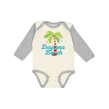 

Inktastic Daytona Beach Florida Christmas Vacation Gift Baby Girl Long Sleeve Bodysuit