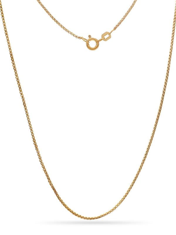 Forever New - Gold Over Sterling Silver Open Box Link Necklace 24 Inch ...