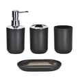 thumbnail image 1 of Juego de accesorios de baño Decoración de baño Dispensador de jabón Negro, 1 of 9