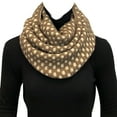 thumbnail image 5 of Wrapables® Dottie Infinity Acrylic Knit Scarf Circle Scarf, Brown/Cream, 5 of 7
