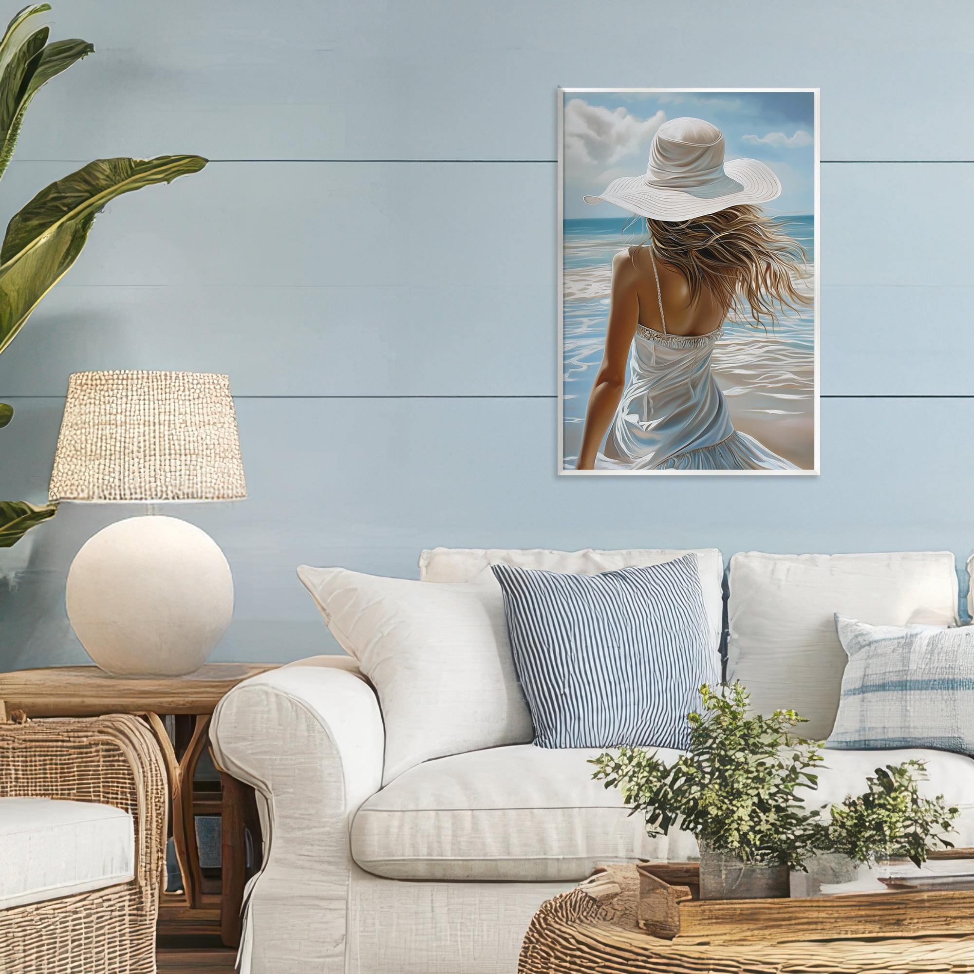 Stupell Industries Seaside Breeze & Flowing Dress Wall Plaque Art, design by Imagine It Images