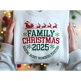 thumbnail image 2 of EMBROIDERED Family Christmas 2025 Shirt, Matching Holiday Crew Sweatshirt, Santa Sleigh Xmas Tee, Festive Family Outfit, Family Xmas Reunion, 2 of 5
