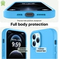 thumbnail image 3 of Funda de Silicona Engrosada para iPhone 12 Pro Max, Azul, 3 of 7