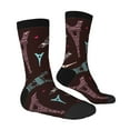 thumbnail image 4 of Yiaed Eiffel Tower Print Great elasticity Crew Socks Sports socks for Men and Women, 4 of 5