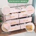 thumbnail image 2 of Commode en Bois à 6 Tiroirs - Meuble Télé Moderne et Coffre de Rangement pour Chambre, Salon, 2 of 2
