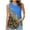 Blue tank tops, variant on Wycnly Tank Top for Women Summer Tops for Women 2025 Lightweight Loose Fit Pleated Hem Tunic Blouses Casual Leopard Print Sleeveless Shirt Girls Sleeveless Shirt