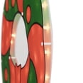thumbnail image 6 of Northlight 23" Lighted Red and Green Christmas Wreath Window Silhouette, 6 of 8