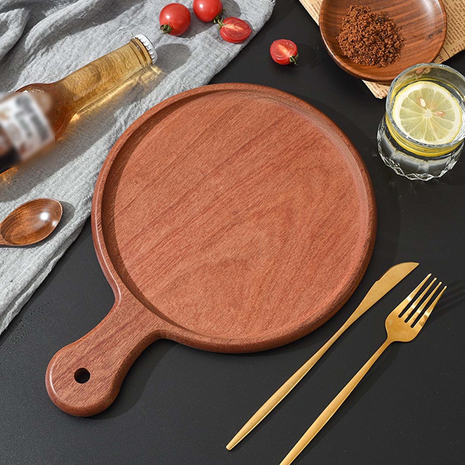 Solid Teak Wood Cutting Board for Meat, Bread & Pizza, Large Kitchen Chopping Block,All-Purpose Serving Board
