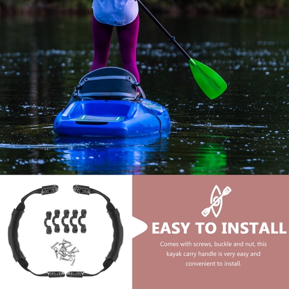 AURARMLET Kayak Handle Kit Replacement Set for Kayaks, Canoes, Dinghies, Small Boats - and Easy to Install