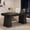 Black, variant on Tribesigns 55 Inches Executive Desk, Mid-Century Modern Home Office Desk with Double Trapezoid Base