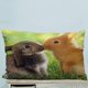 thumbnail image 1 of Funda de almohada ABPHQTO Conejos mullidos 50x75 cm Dos lados, 1 of 2