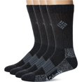 thumbnail image 1 of AmPm Men’s 4 Pack Mid-calf Moisture Control Ribbed Crew Socks, 1 of 3